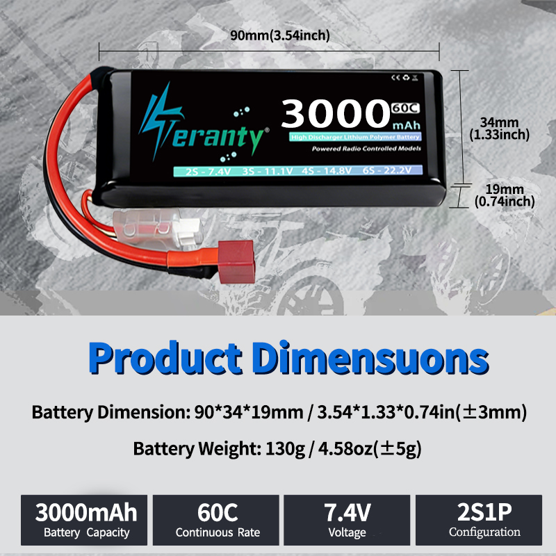 TERANTY 2S 3000mAh Lipo Batter - Drone Gimbal Controller review and price