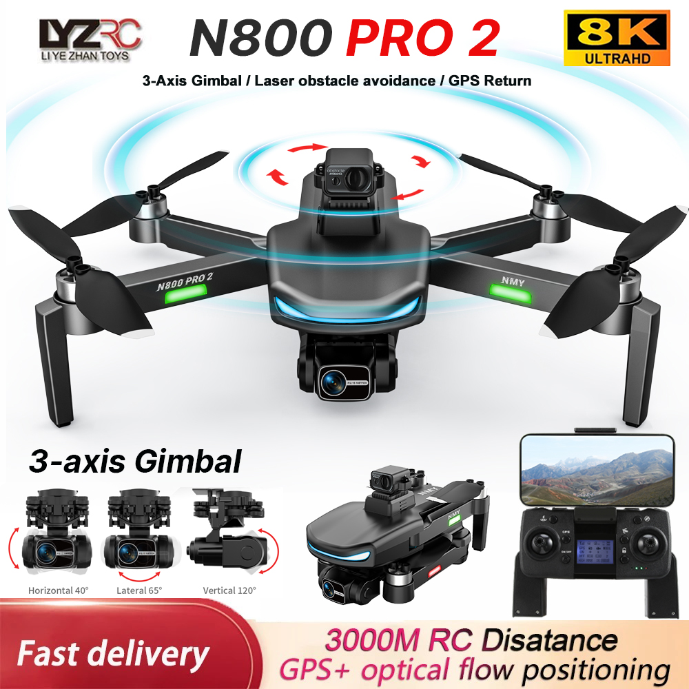 N800 PRO 2 GPS Drone Professio - Drone Gimbal 3 Axis review and price