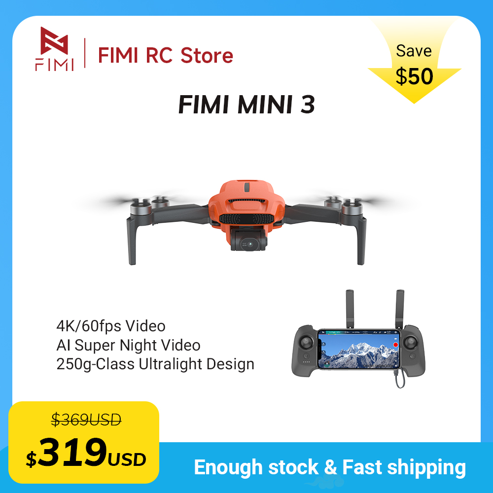FIMI MINI 3 Camere drone 4K 60 - Drone Gimbal 3 Axis review and price