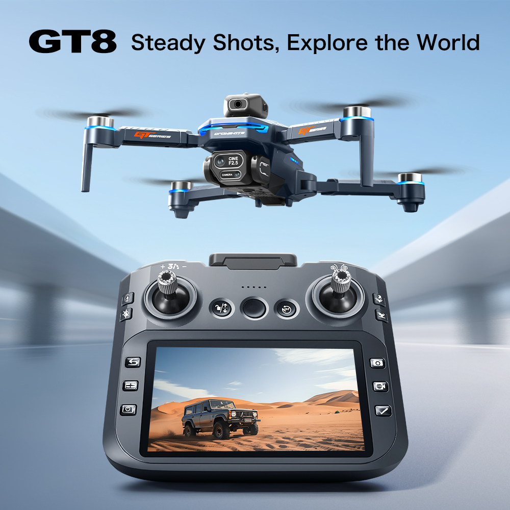 GT8 Obstacle Avoidance Aerial  - Drone Gimbal Brushless review and price